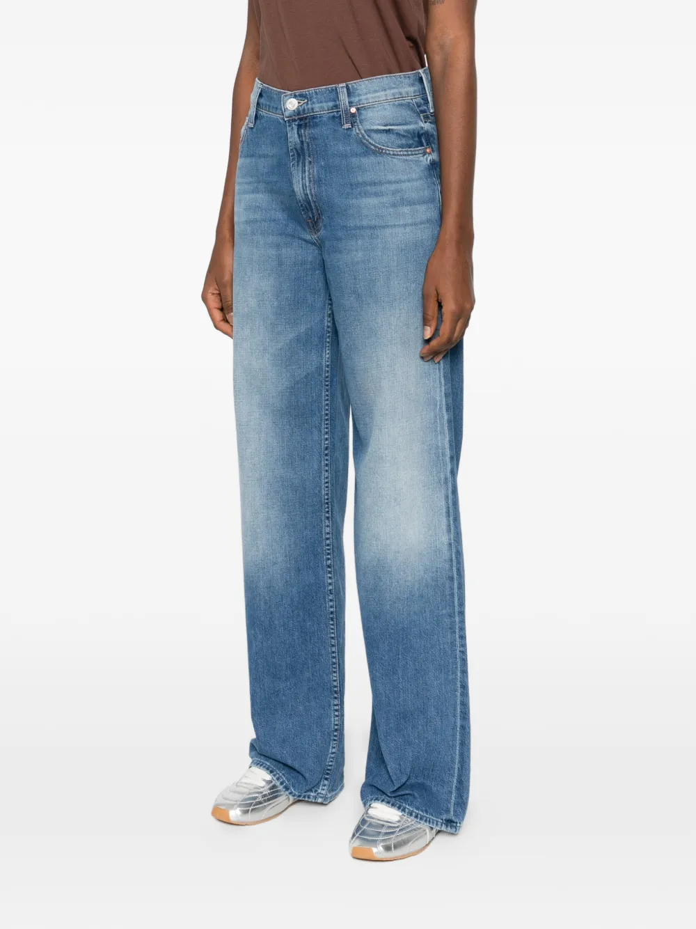 MOTHER The Rerun jeans met vijf zakken en rits Blauw