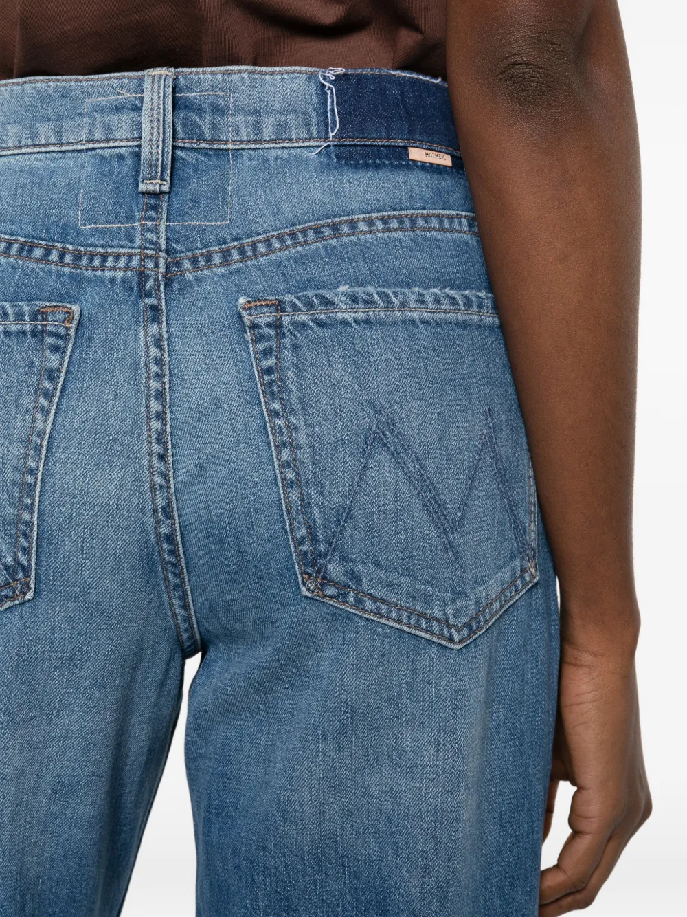 MOTHER The Rerun jeans met vijf zakken en rits Blauw