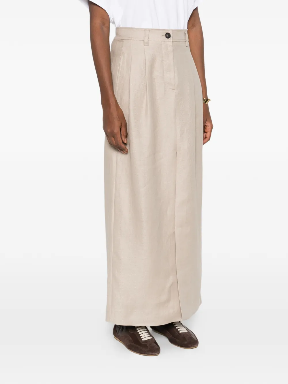 Brunello Cucinelli Linnen maxi-rok Beige