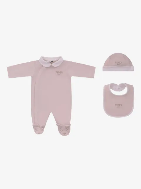 Fendi Kids Strampler mit Logo-Stickerei (3er-Set)