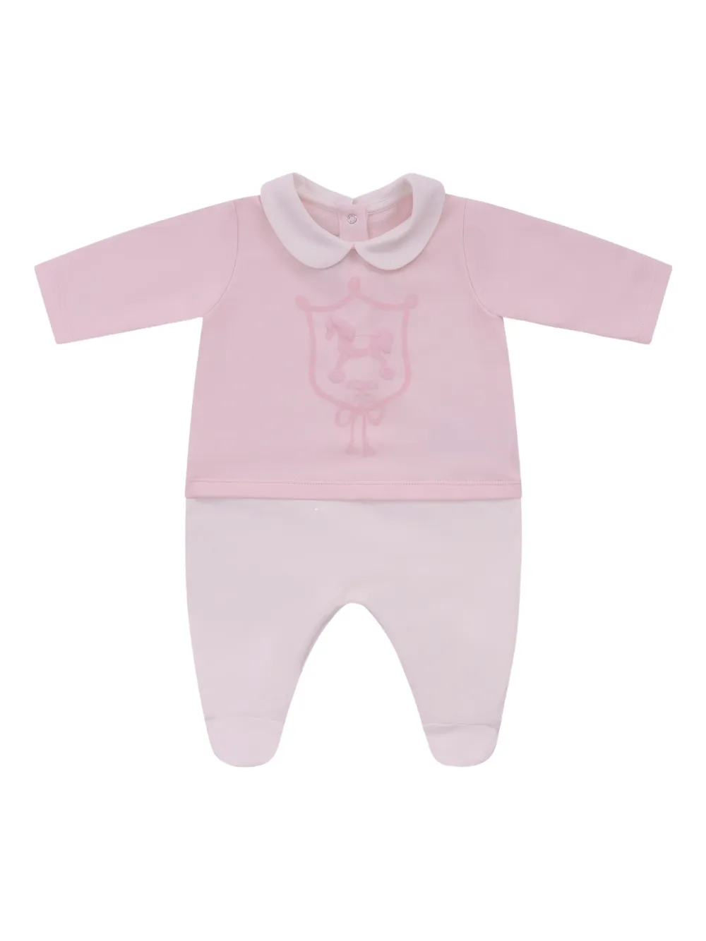 Fendi Kids Romper met ronde kraag Roze