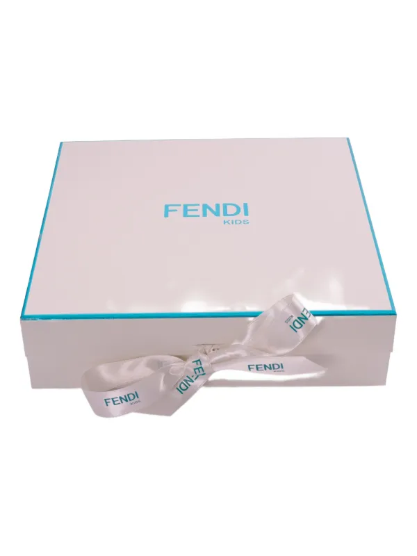 Fendi Kids logo-embroidered Babygrow Set | Purple | FARFETCH