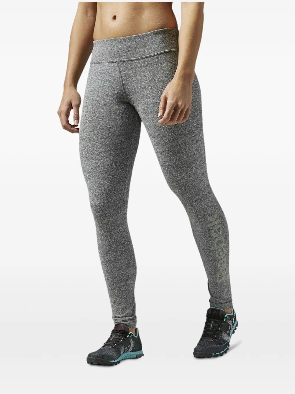 Reebok Leggings con logo - Grigio