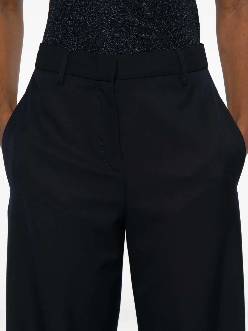 Fabiana Filippi Broek met wijde pijpen Blauw