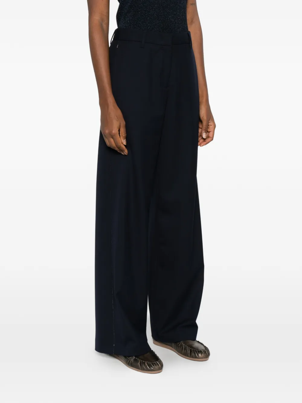 Fabiana Filippi Broek met wijde pijpen Blauw
