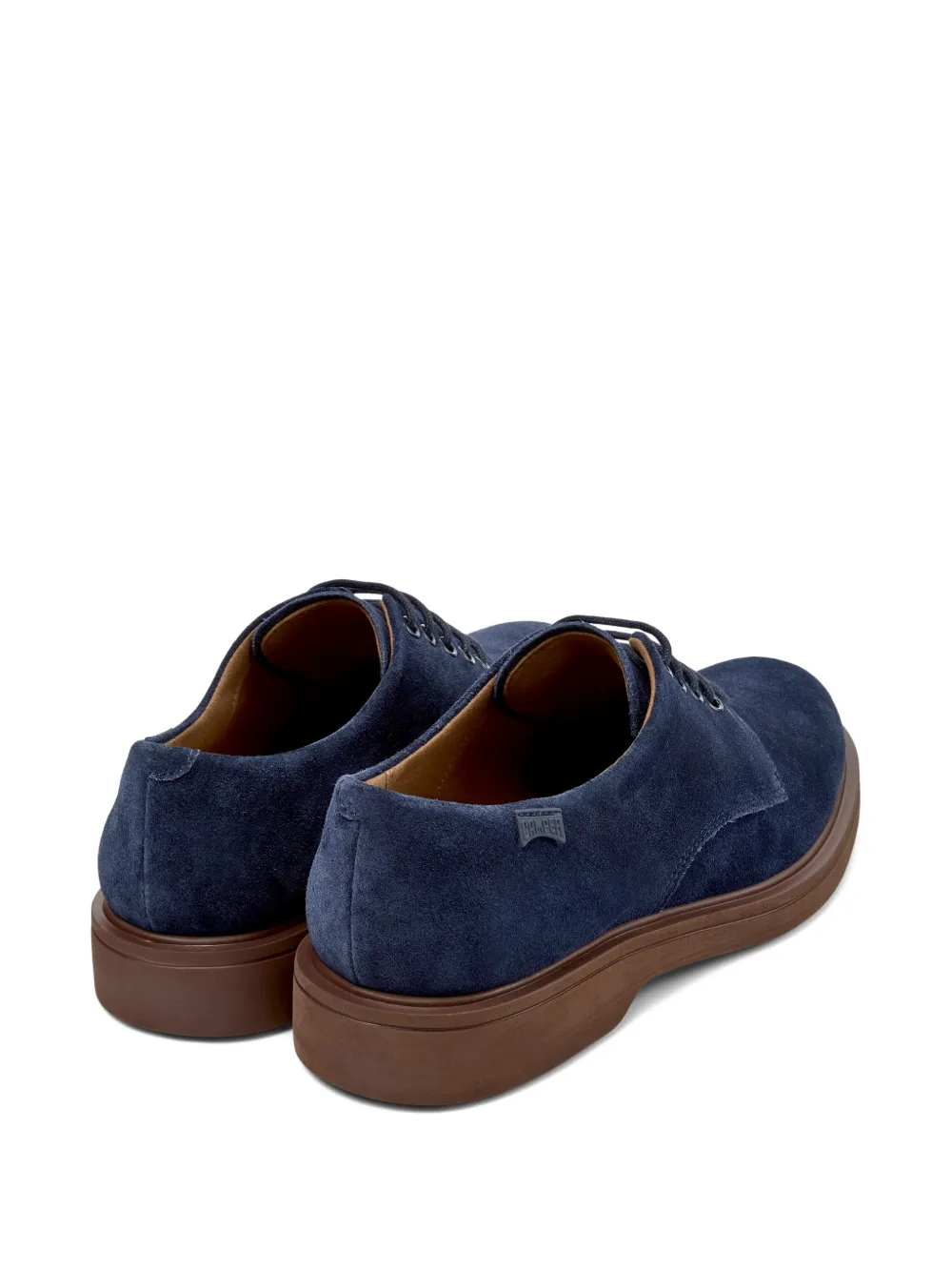 Camper Norman suede lace-up derby shoes Blauw
