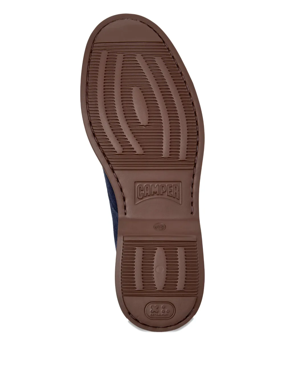 Camper Norman suede lace-up derby shoes Blauw