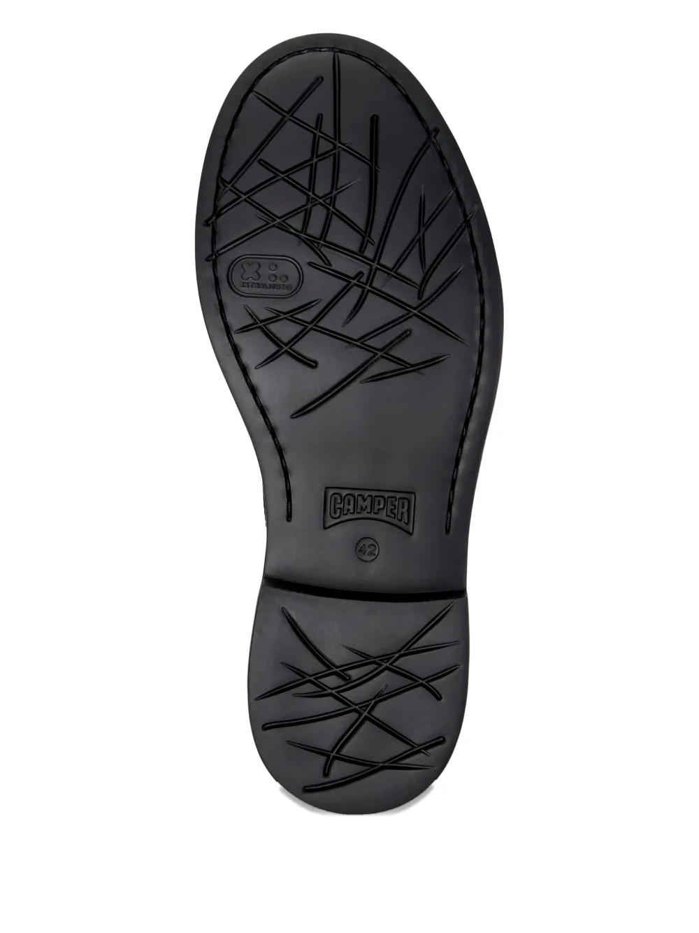 Camper Dean polka-dot lace-up derby shoes Zwart