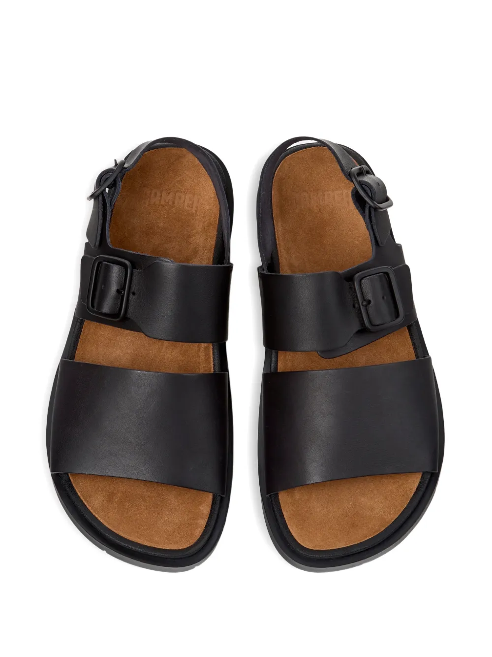 Camper Lluc buckled sandals Zwart