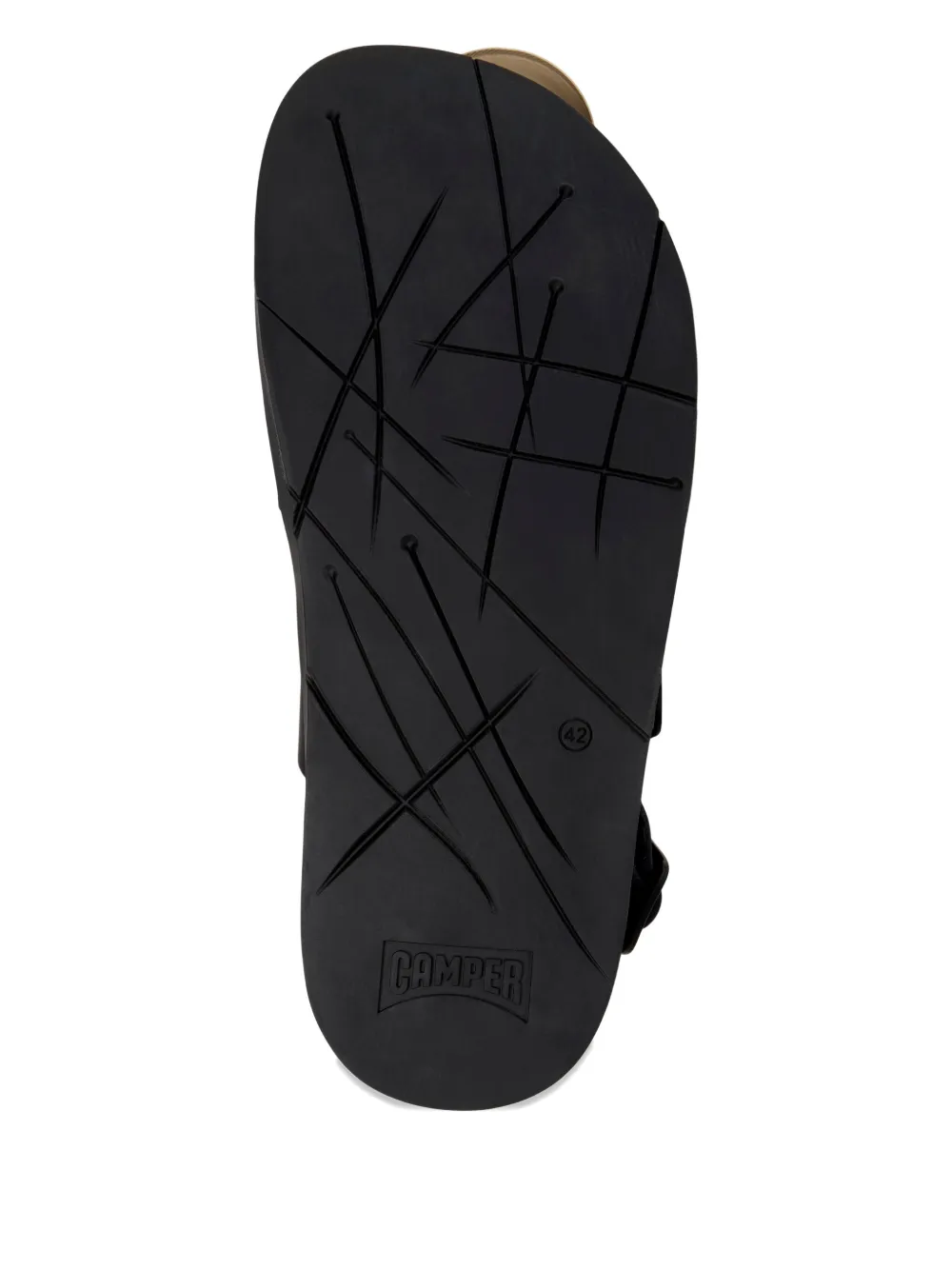 Camper Lluc buckled sandals Zwart