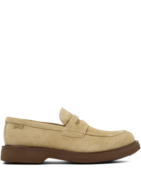 Camper Norman penny-detail suede loafers