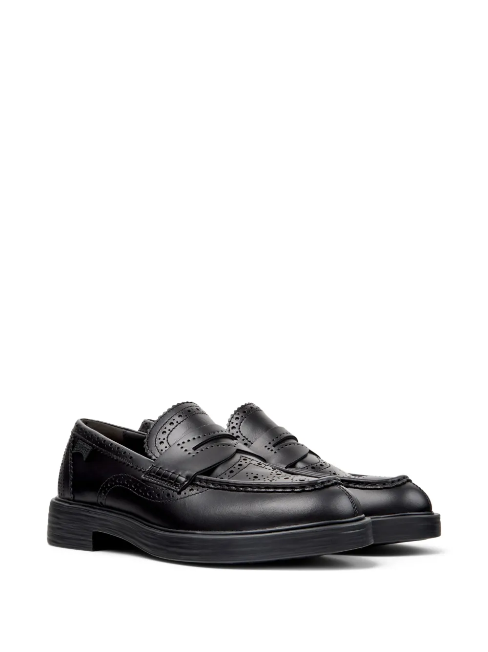 Camper Dean Twins leren loafers Zwart