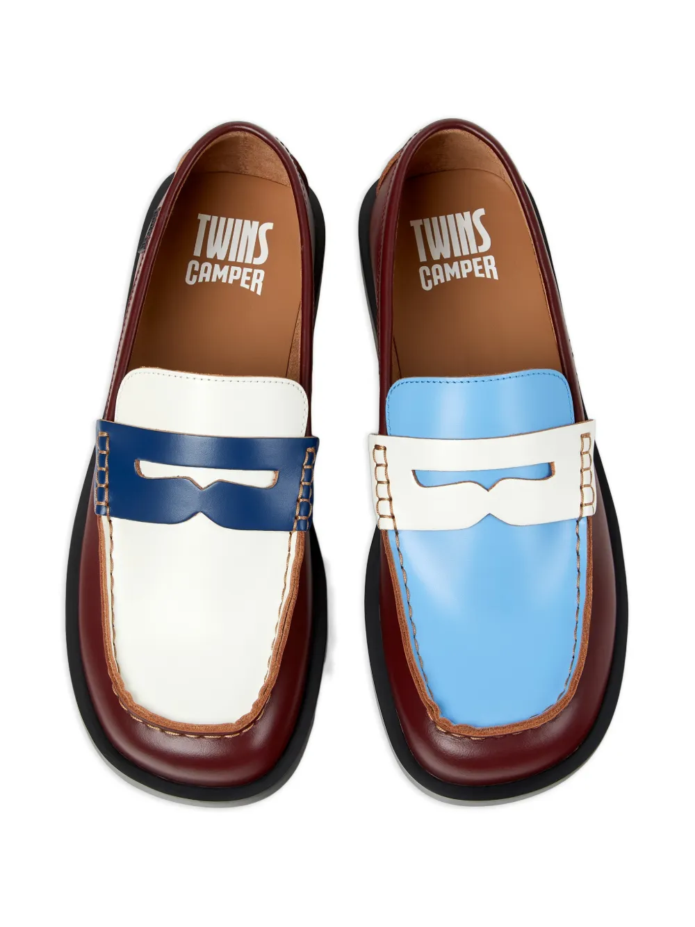 Camper Don leren loafers Rood