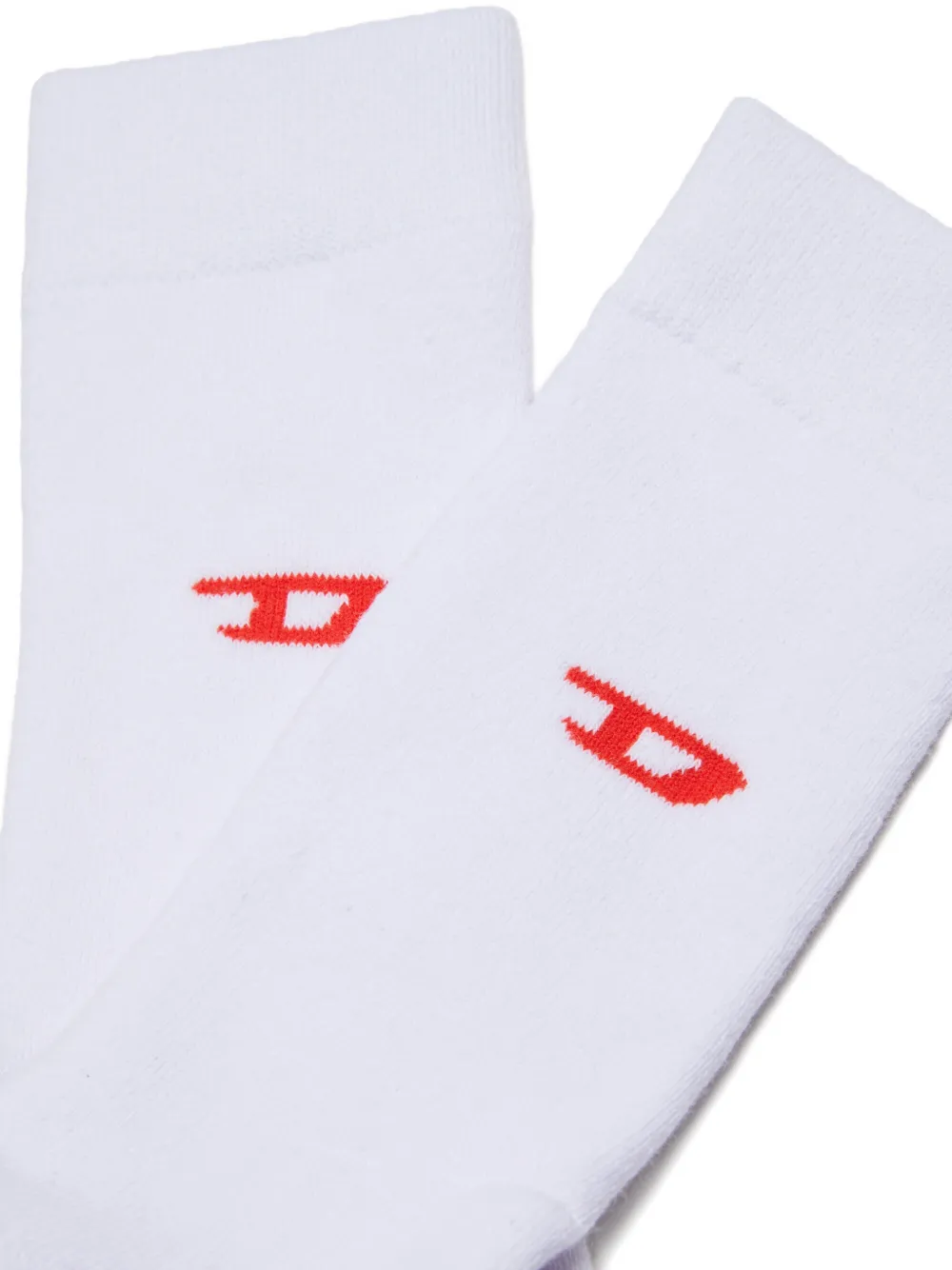  Diesel Kids Zsendybipack Logo Socks (set Of Two) - White 