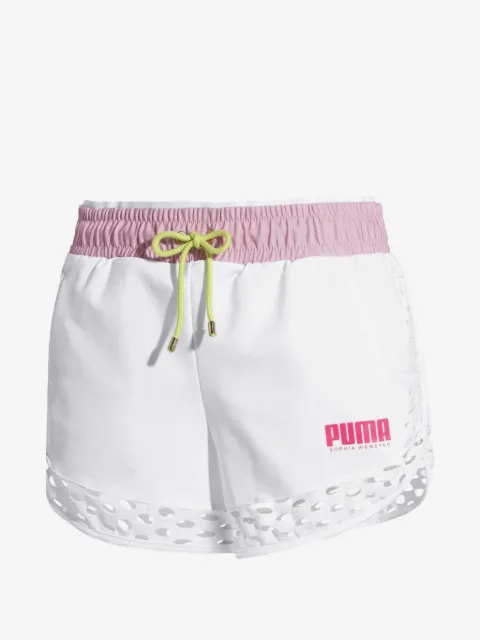 PUMA x Sophia Webster perforated track shorts