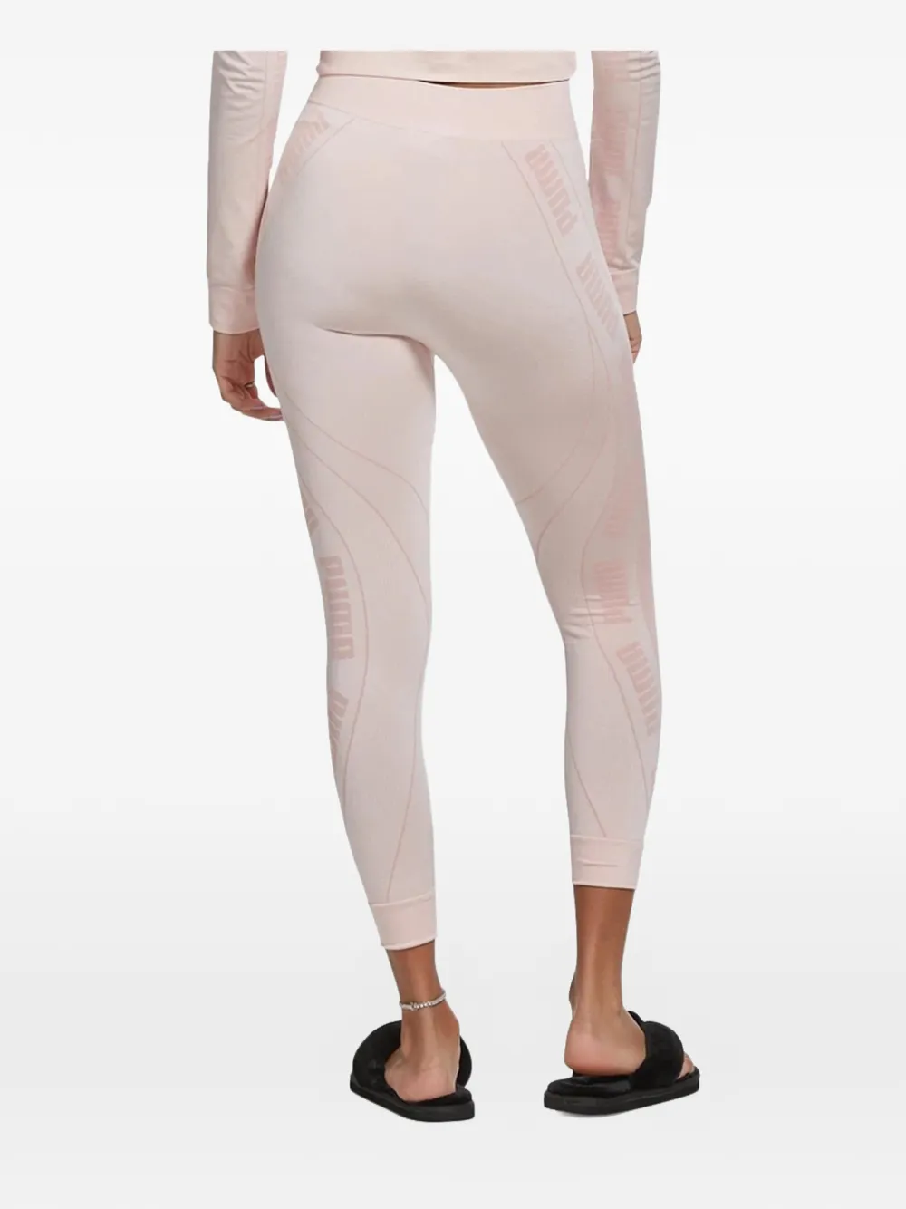 PUMA logo-waist leggings - Roze