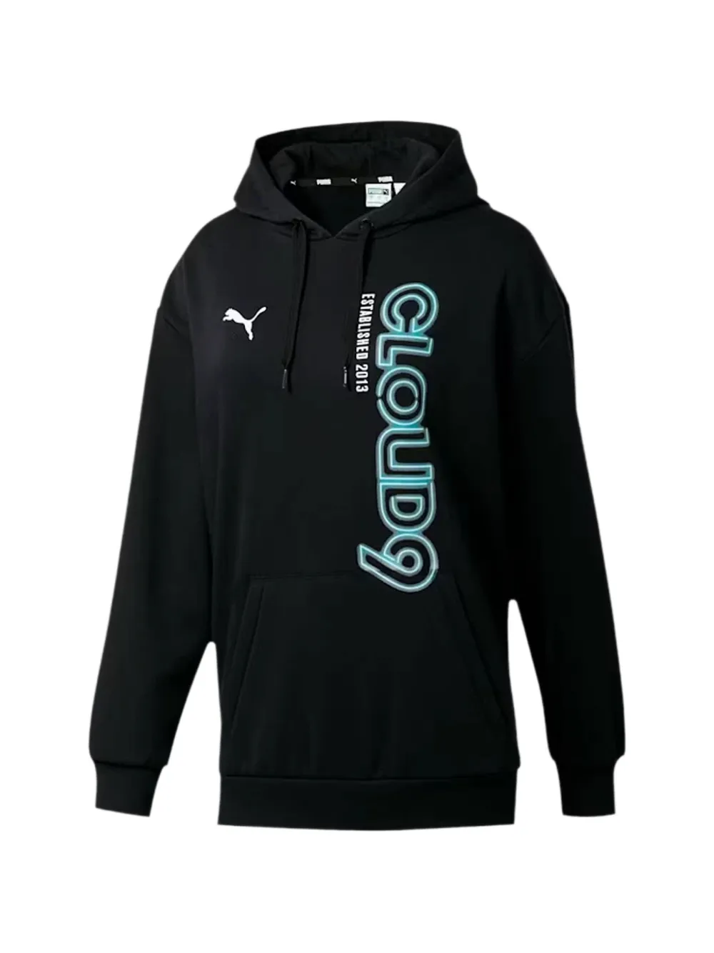 PUMA Hoodie mit Logo-Print - Schwarz