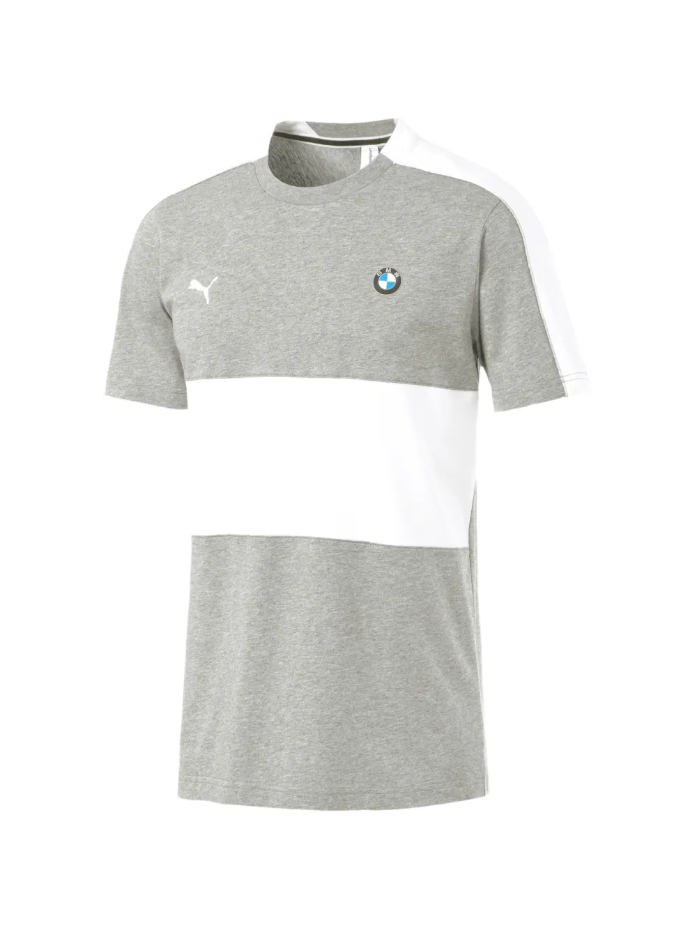 PUMA x BMW Motorsport T7 T-shirt con design color-block - Grigio