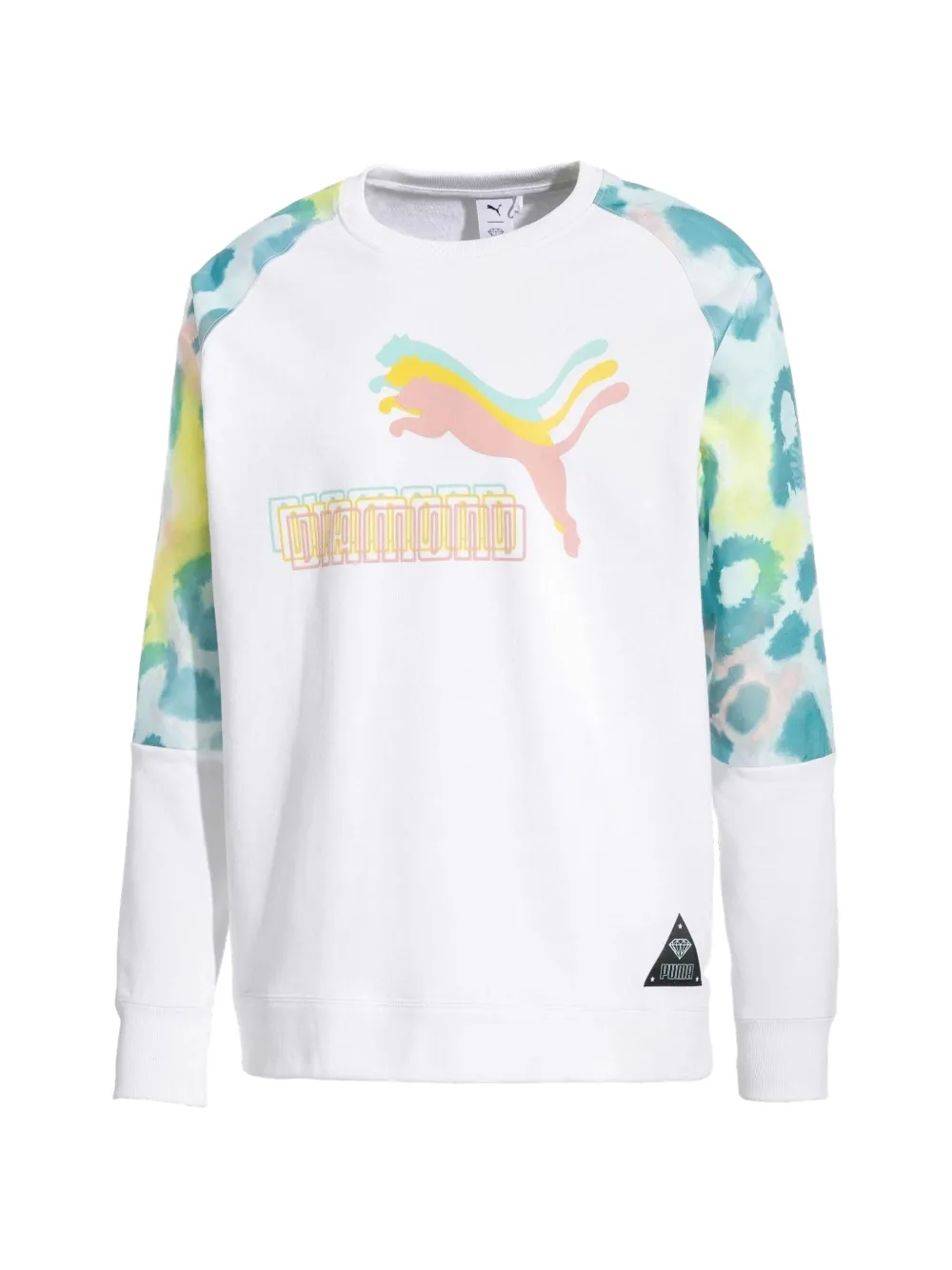 PUMA X Diamond Felpa girocollo - Bianco