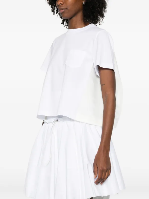Sacai chest-pocket T-shirt | White | FARFETCH