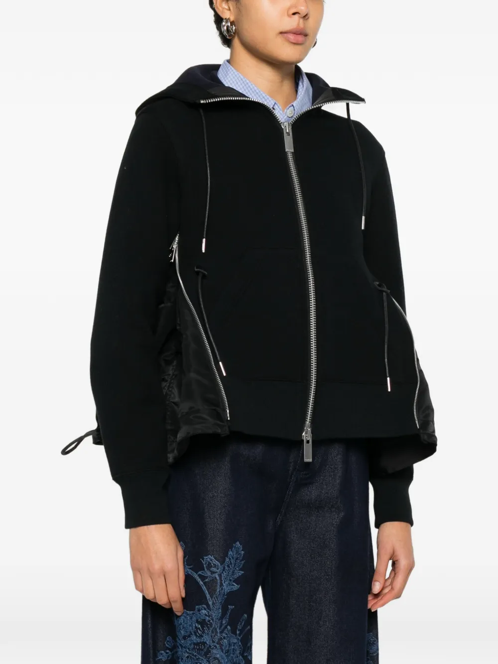  Sacai Sponge Sweat Hoodie - Black 
