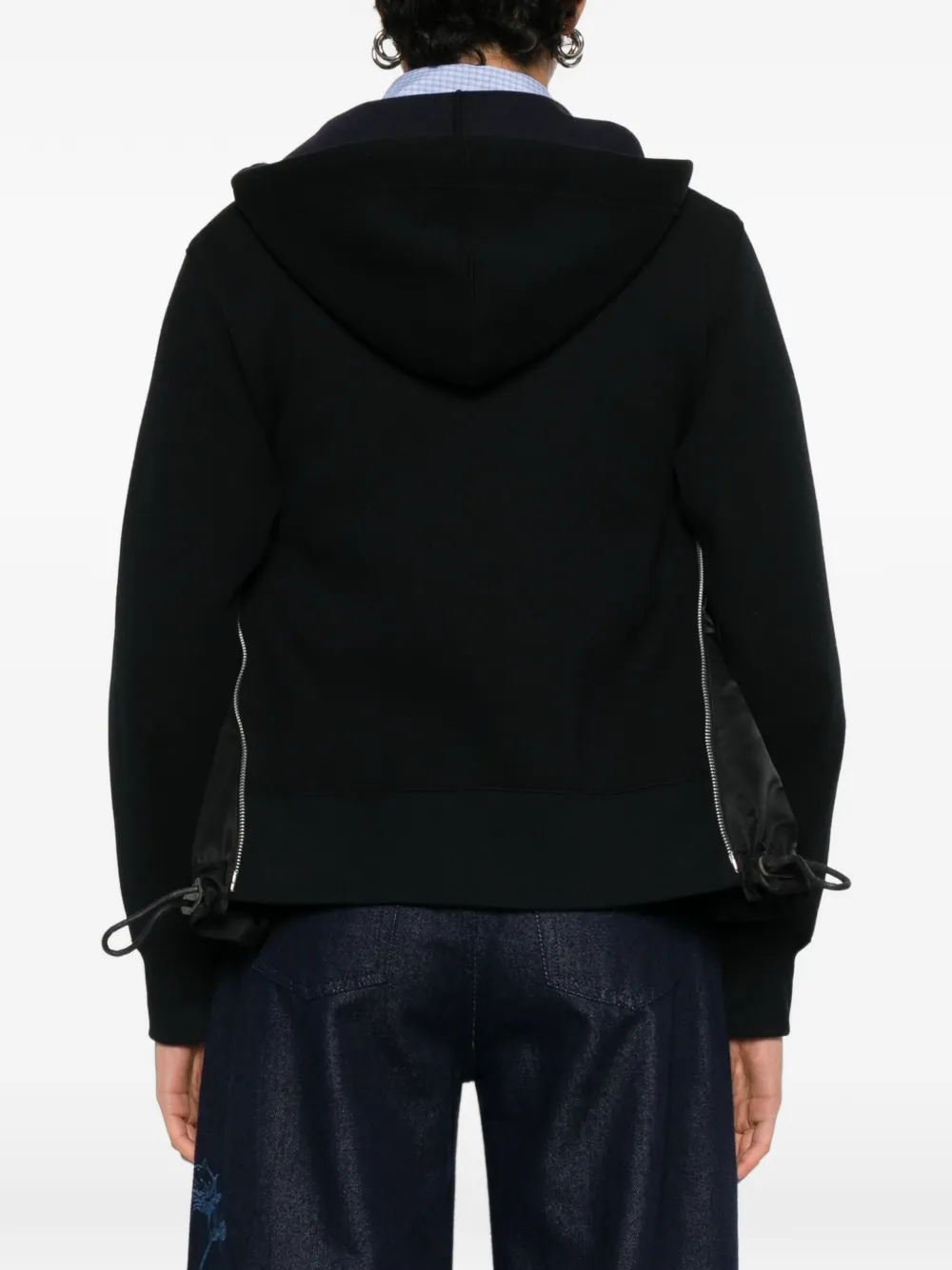 sacai Sponge Sweat hoodie Zwart