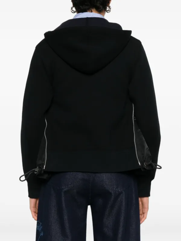 Sacai Sponge Sweat Hoodie | Black | FARFETCH HK