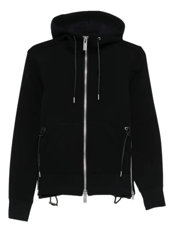 Sacai Sponge Sweat Hoodie | Black | FARFETCH HK