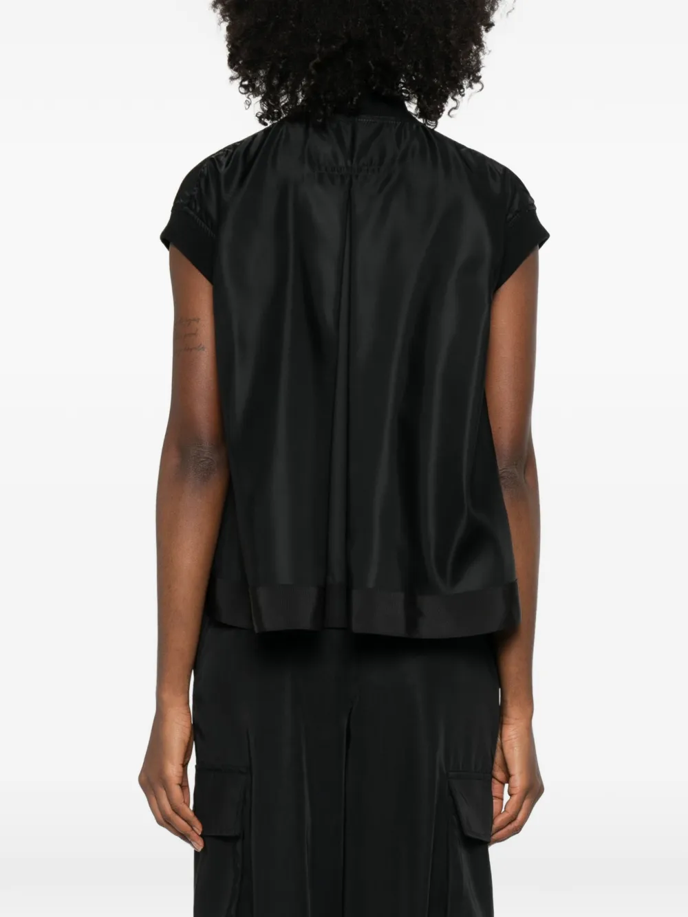sacai Bodywarmer met rits Zwart