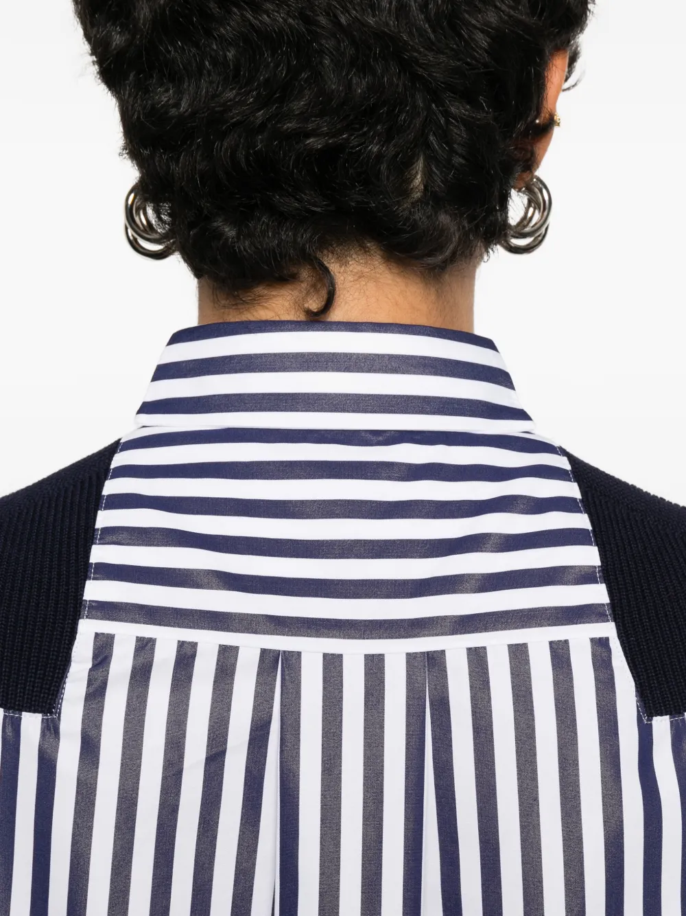sacai Vest met vlakken Blauw