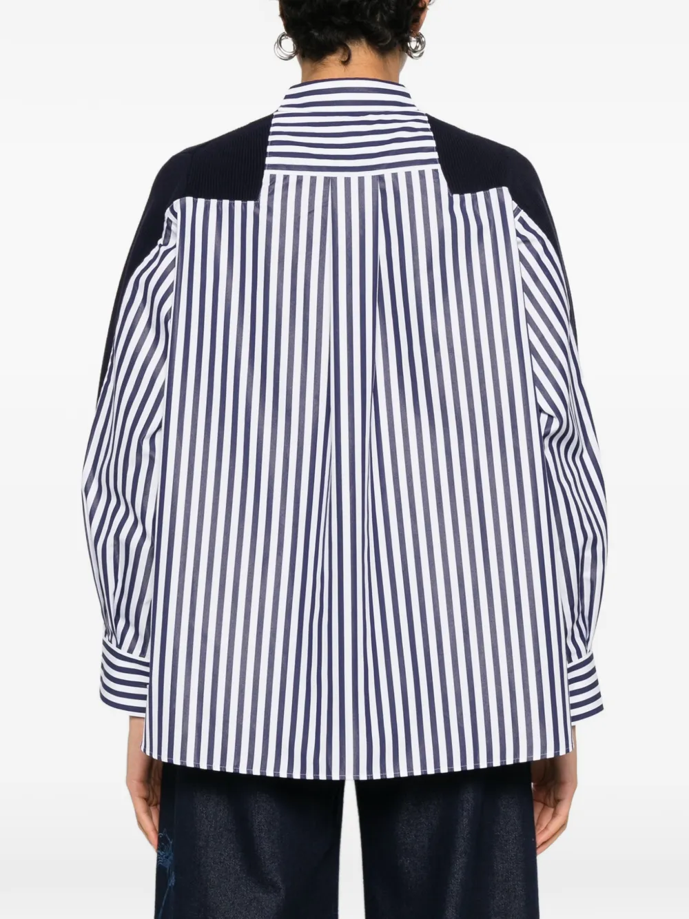 sacai Vest met vlakken Blauw