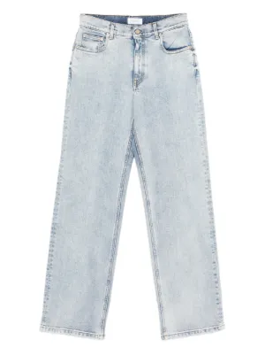 MM6 Maison Margiela ミッドライズ クロップドジーンズ | ブルー MM6 Maison Margiela ミッドライズ クロップドジーンズ | ブルー