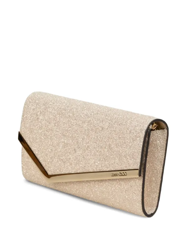 Jimmy Choo Emmie クラッチバッグ | ニュートラル | FARFETCH JP