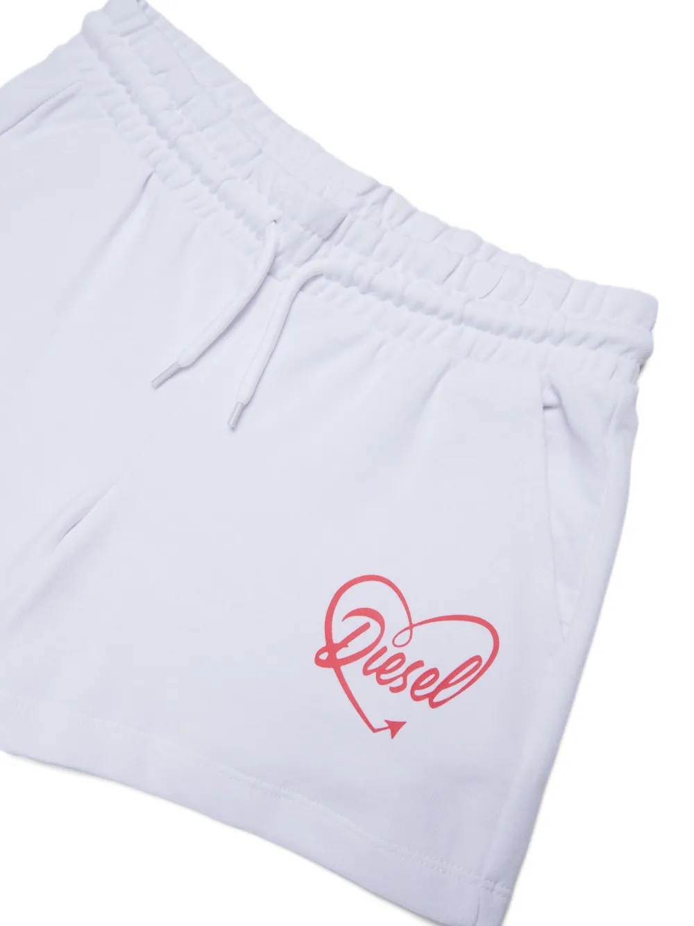 Diesel Kids Trainingsshorts met grafische print Wit
