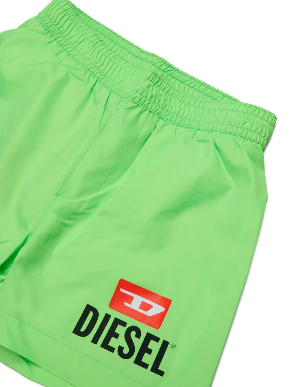  Diesel Kids Logo-print Swim Shorts - Green 