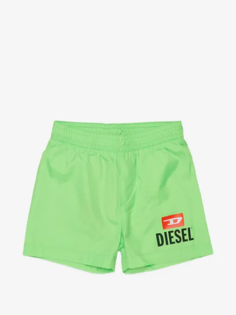Diesel Kids shorts de playa con logo estampado