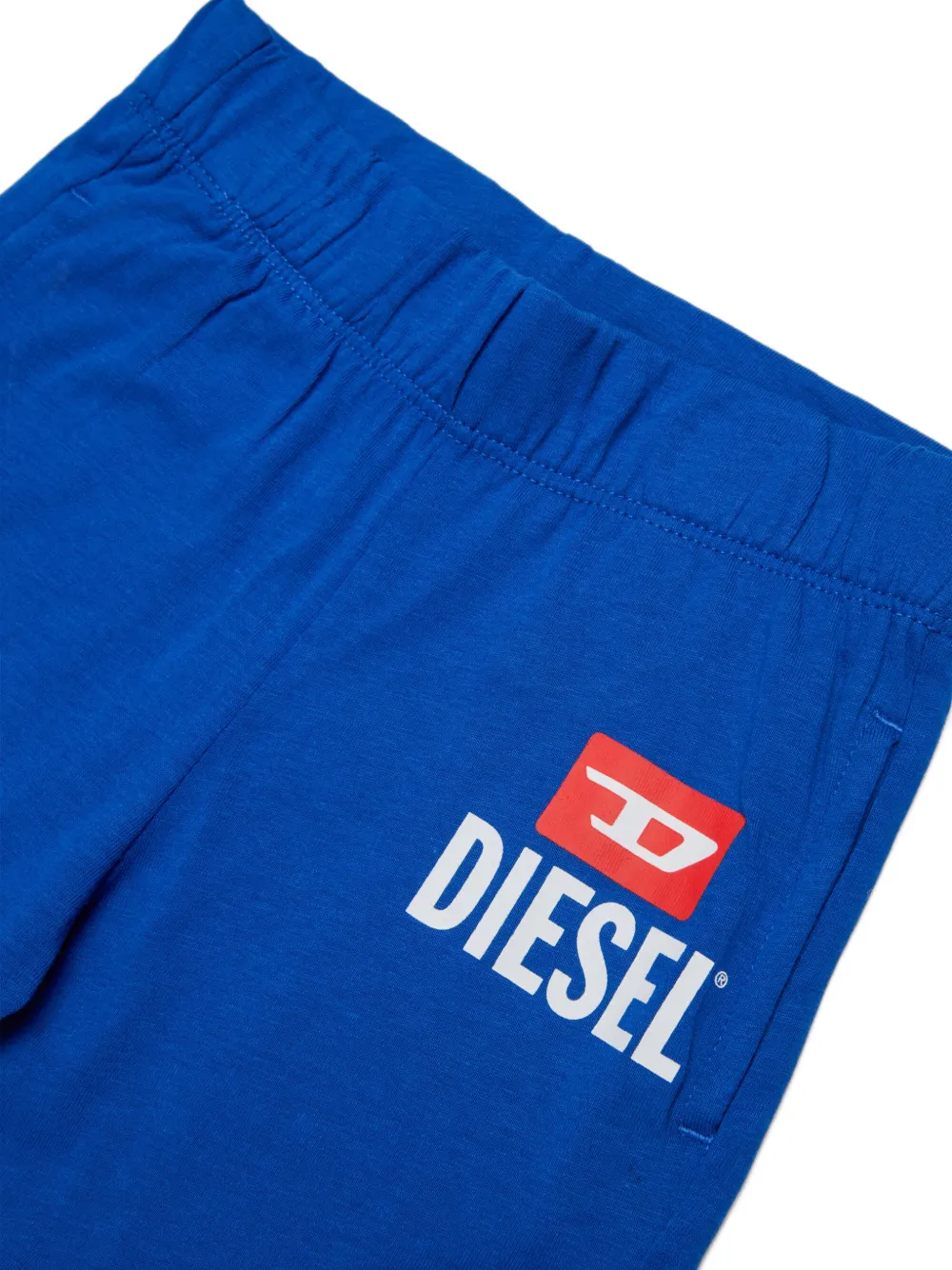 Diesel Kids Trainingsshorts met logoprint Blauw