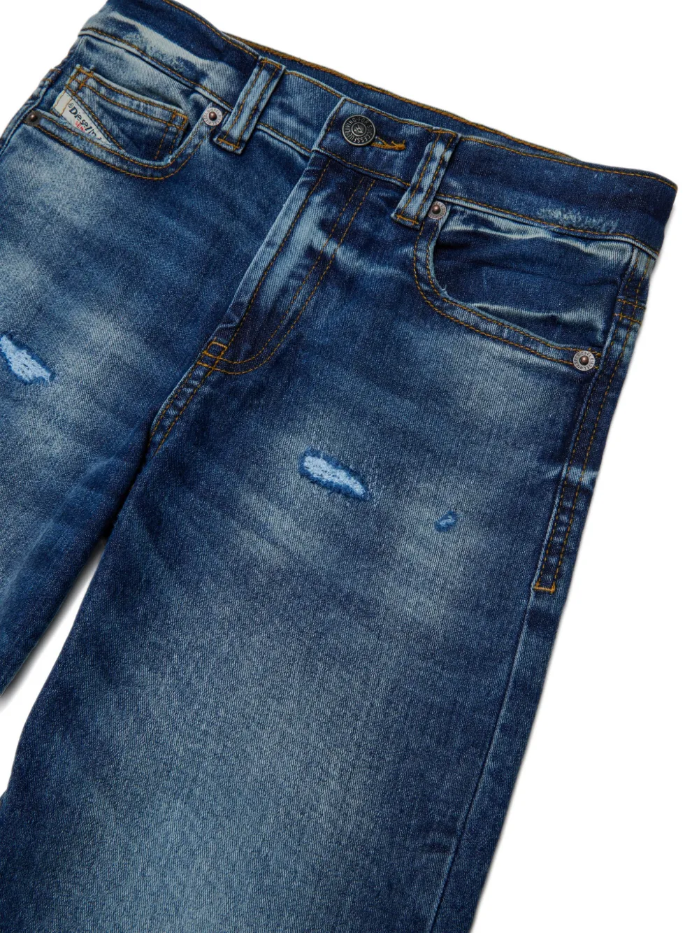  Diesel Kids Distressed Denim Jeans - Blue 