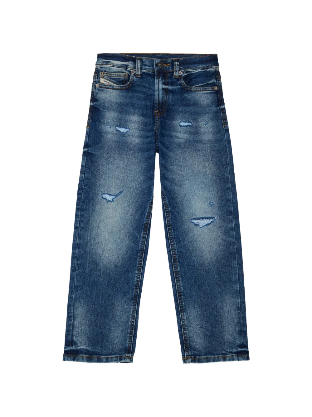 Diesel Kids Jeans con effetto vissuto - Blu