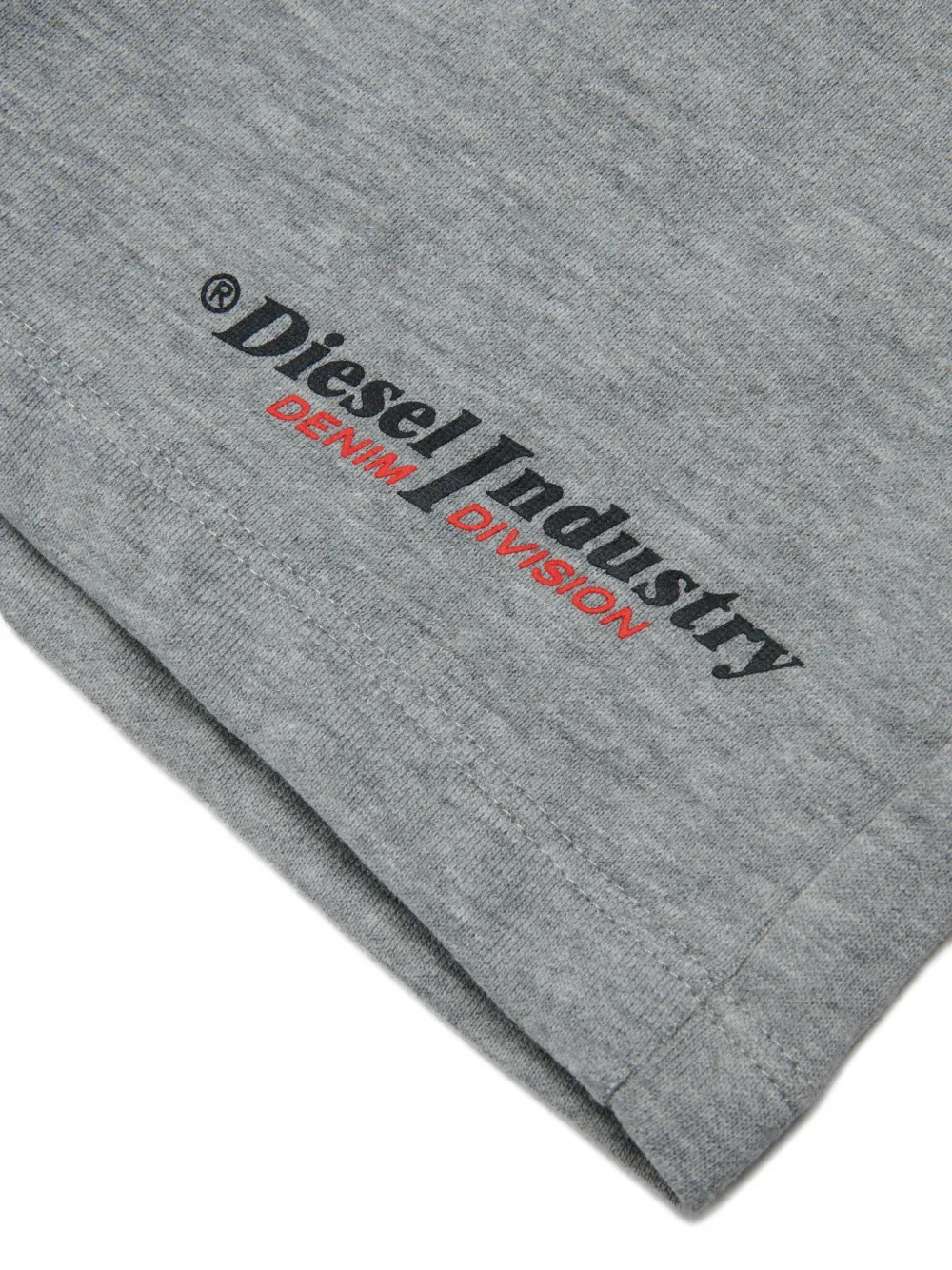 Diesel Kids Trainingsshorts met logoprint Grijs