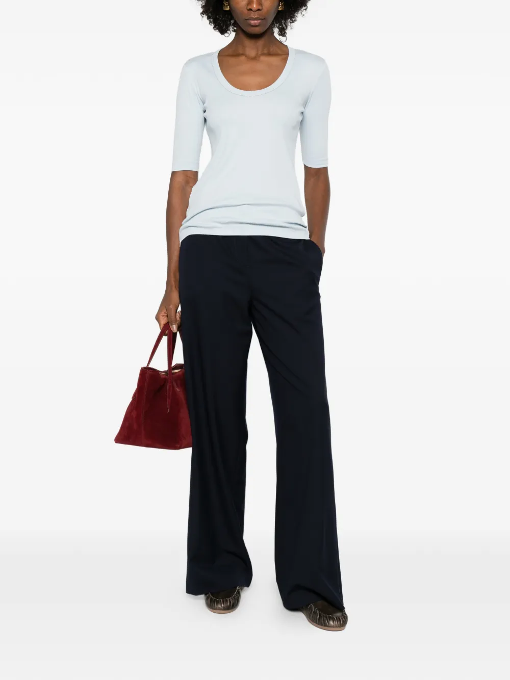 Scoop-Neck Jersey T-Shirt