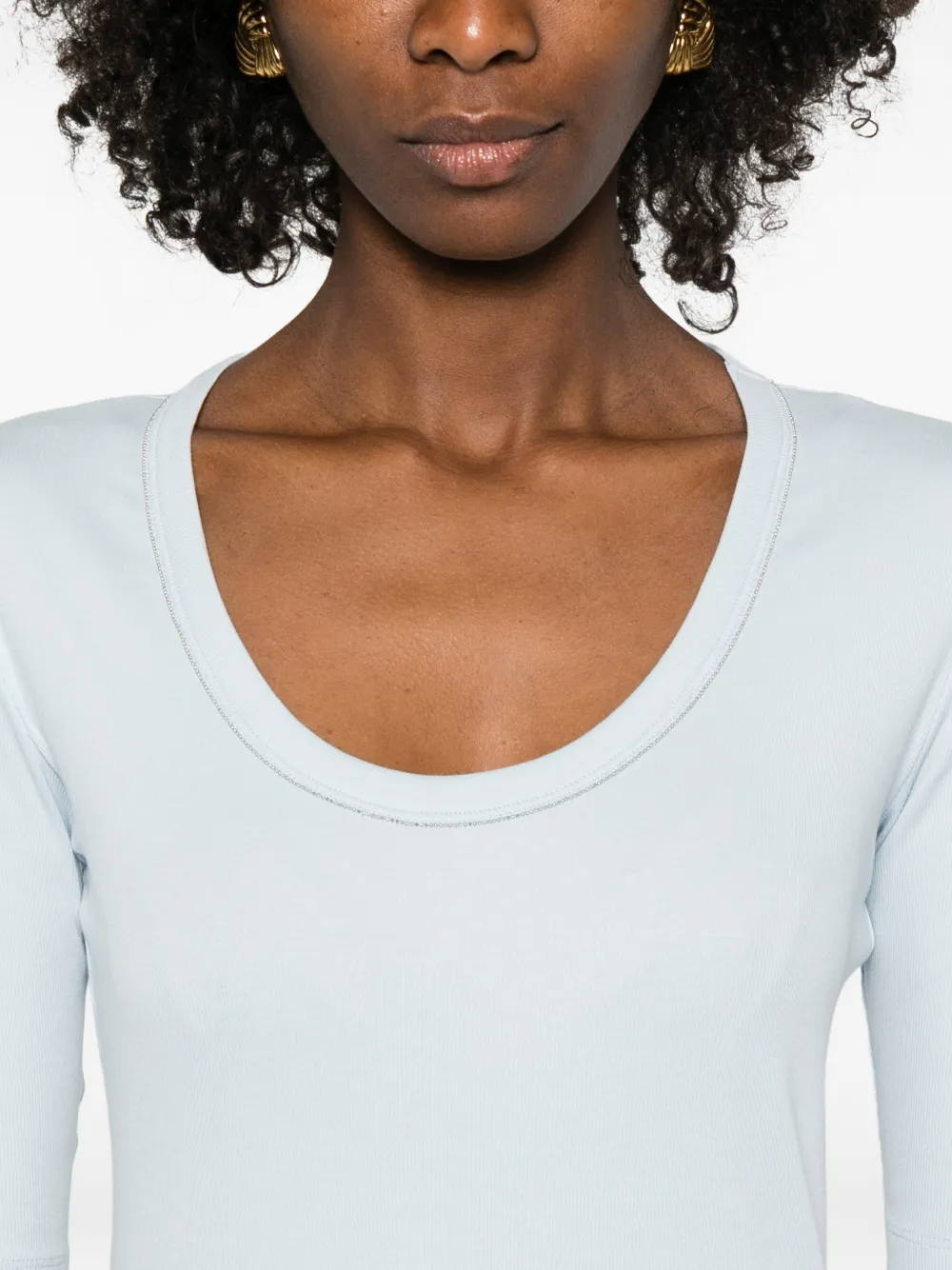 Scoop-Neck Jersey T-Shirt