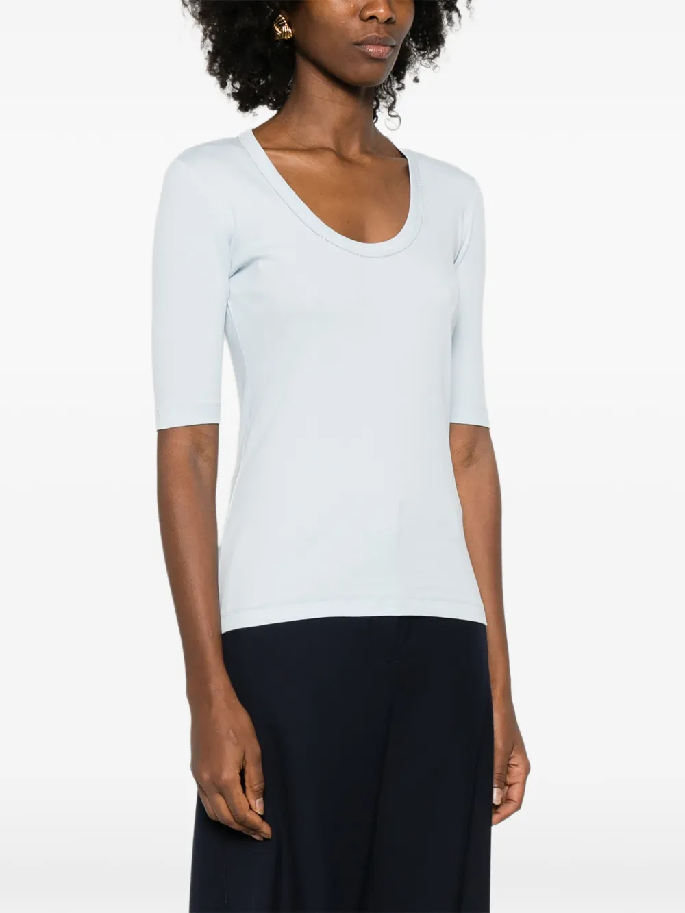Scoop-Neck Jersey T-Shirt