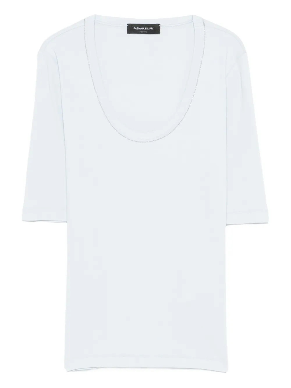Fabiana Filippi scoop-neck T-shirt - Blu