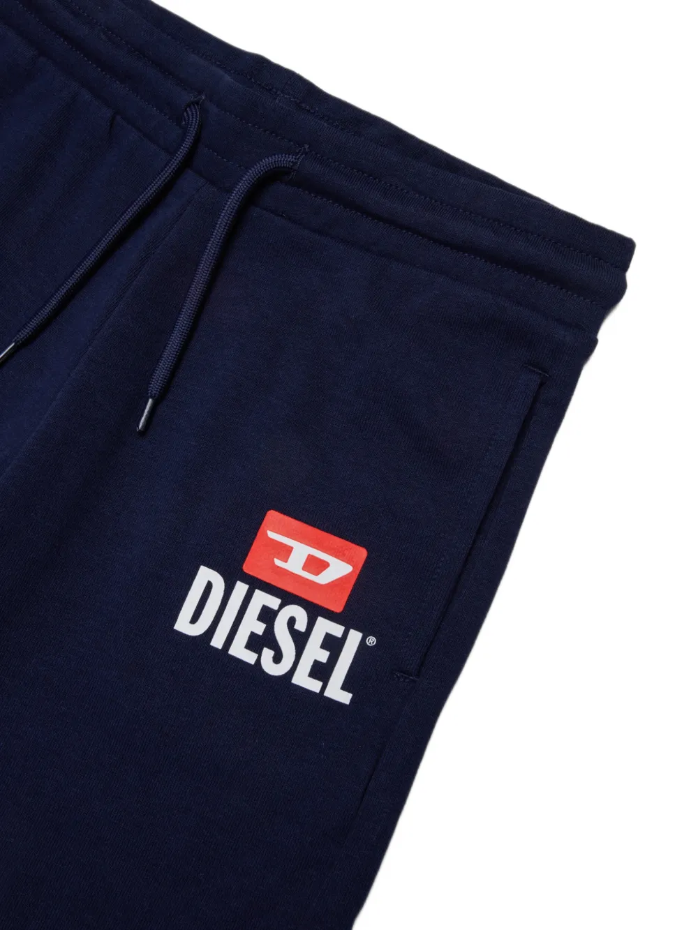 Diesel Kids Shorts met logoprint Blauw