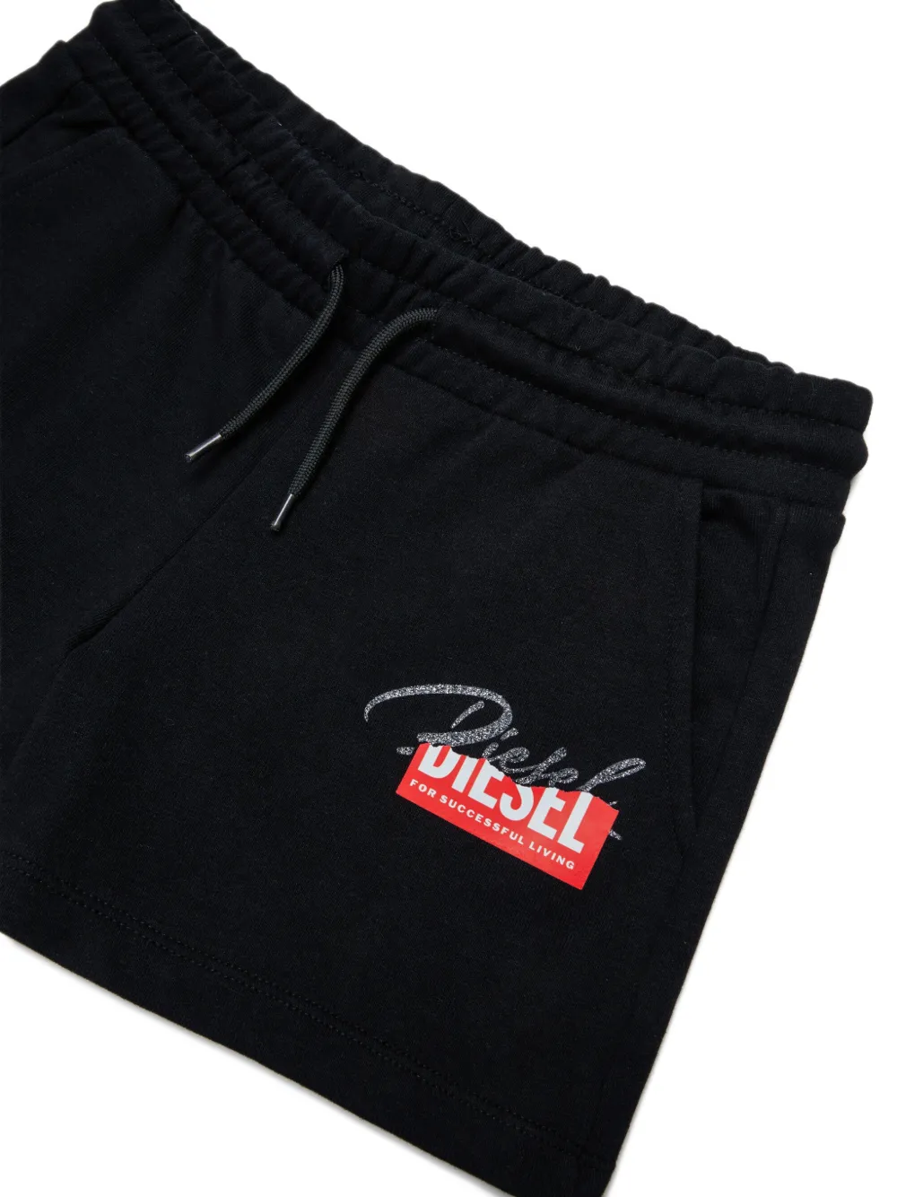 Diesel Kids Shorts met logoprint Zwart