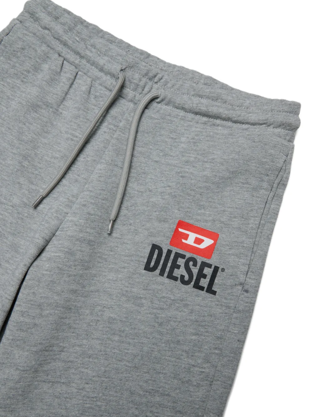 Diesel Kids Shorts met trekkoord en logodetail Grijs