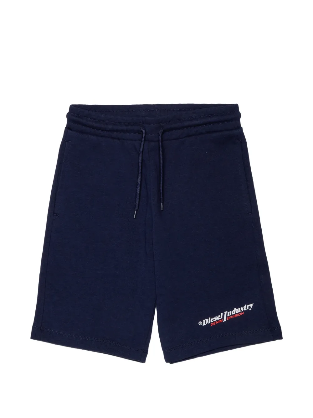 Diesel Kids logo drawstring casual shorts - Blue