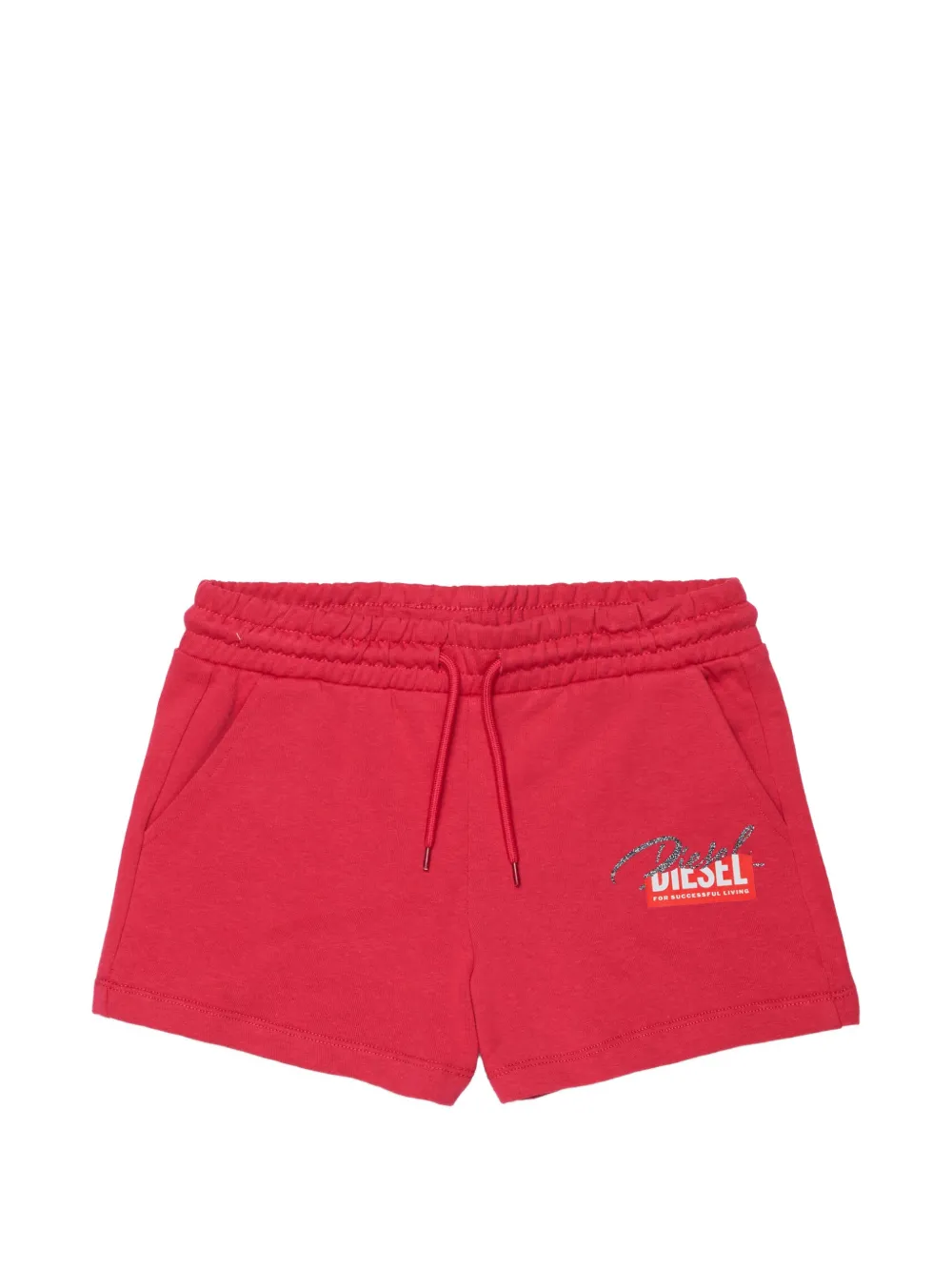 Diesel Kids drawstring casual shorts - Red