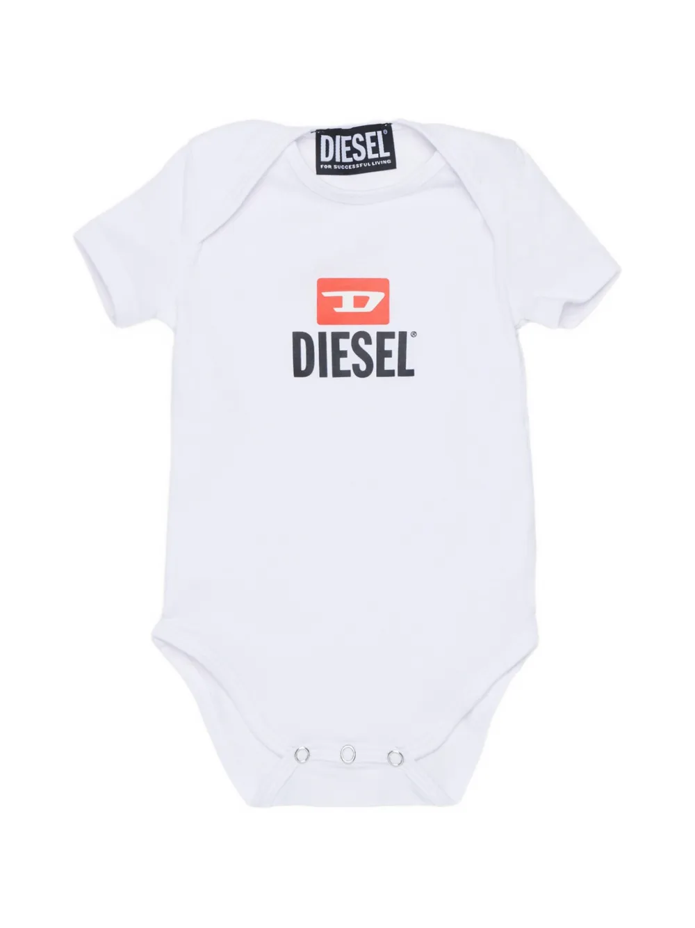Diesel Kids logo-print body - Bianco